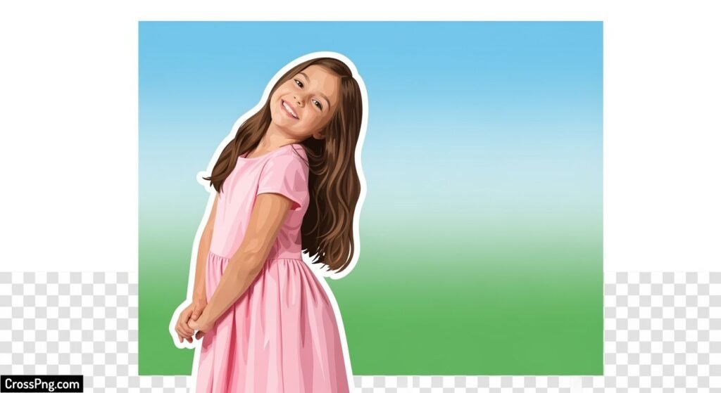 Png girl background hd image 2