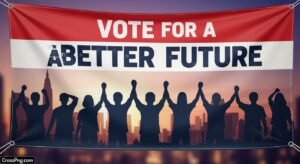 Political banner background image