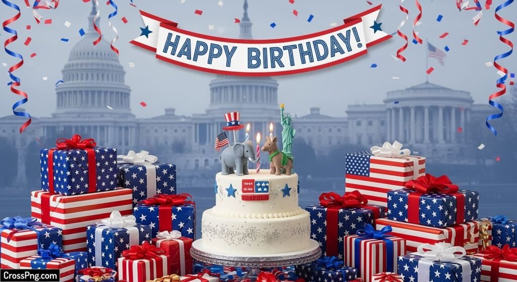 Political birthday background image