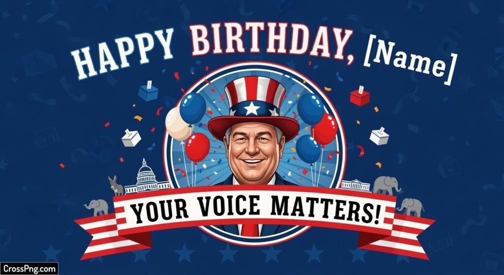 Political birthday background image 3