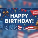 Political birthday banner background image