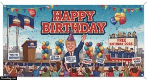 Political birthday banner background image 5