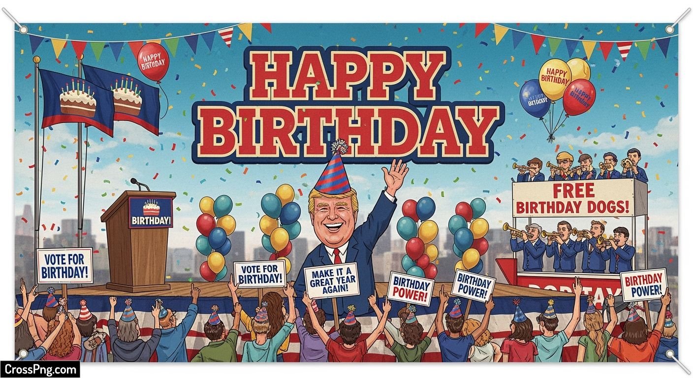Political birthday banner background image 5