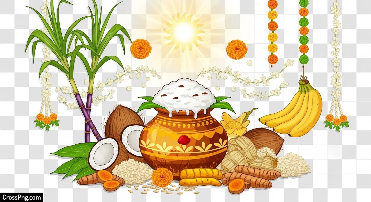 Pongal background png image 2
