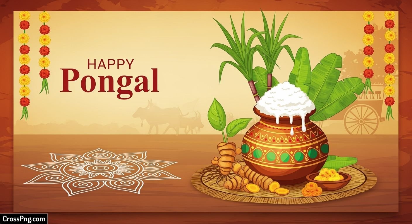 Pongal banner background image 2