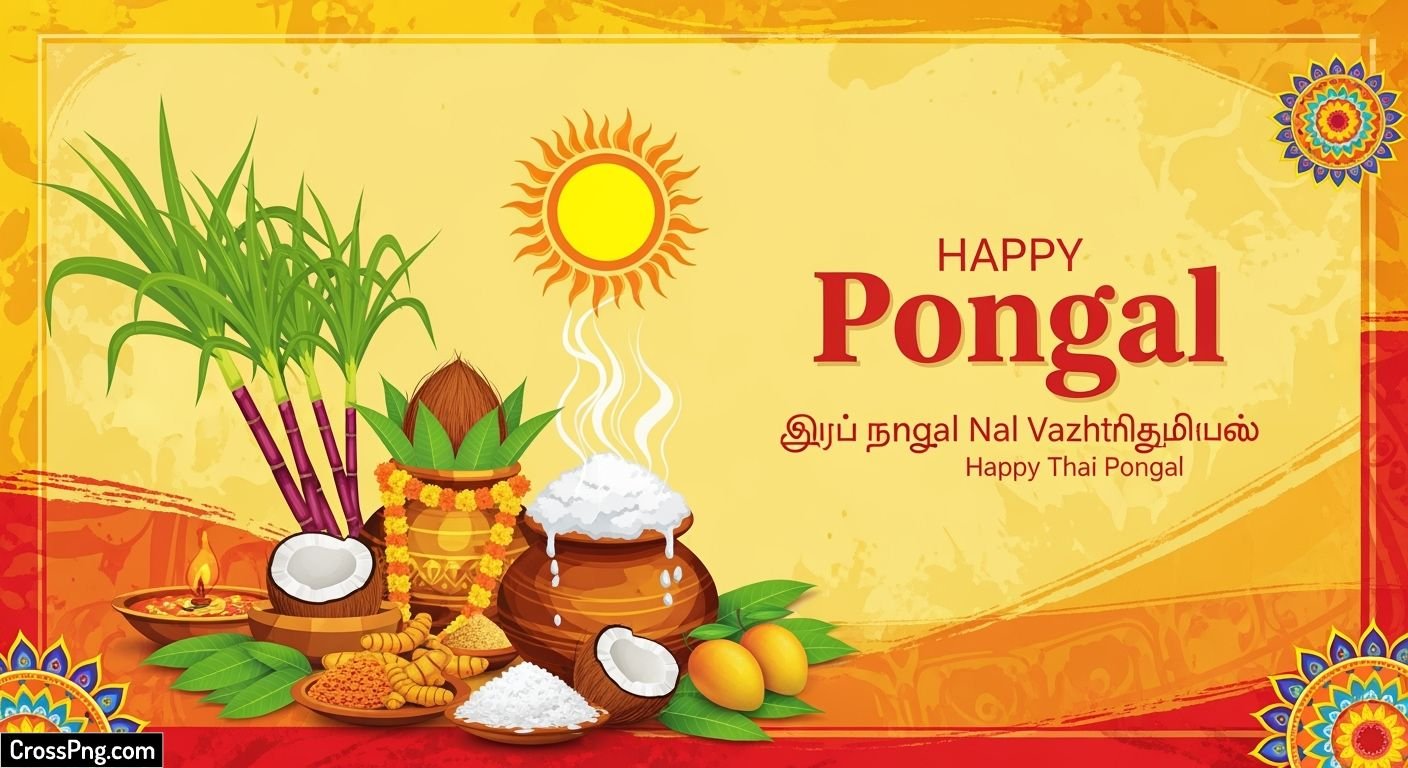 Pongal banner background image