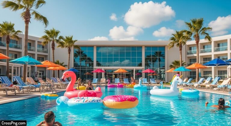 Pool party background image 2
