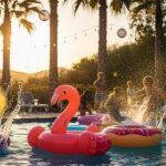 Pool party background image 4