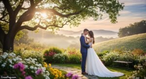 Pre wedding photo background image