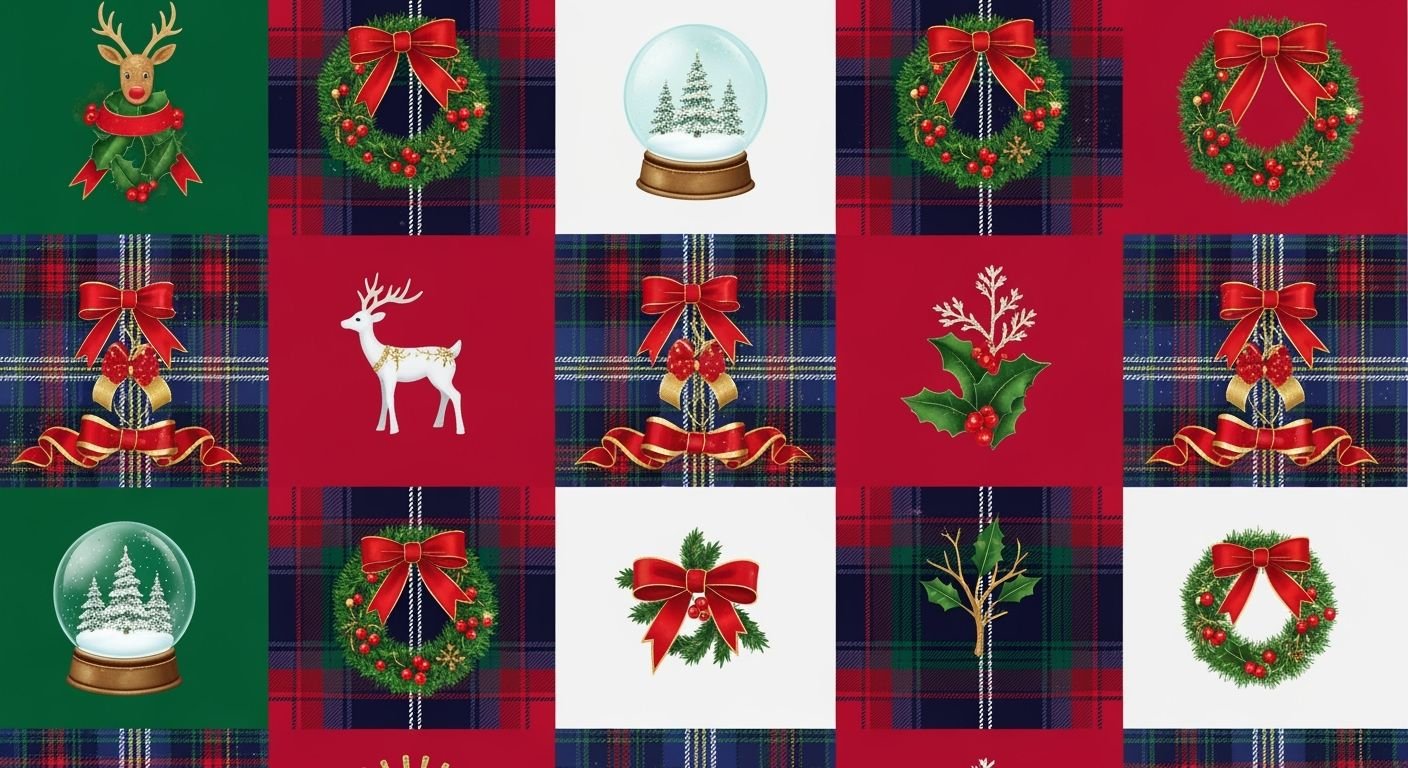 Preppy christmas background image 5