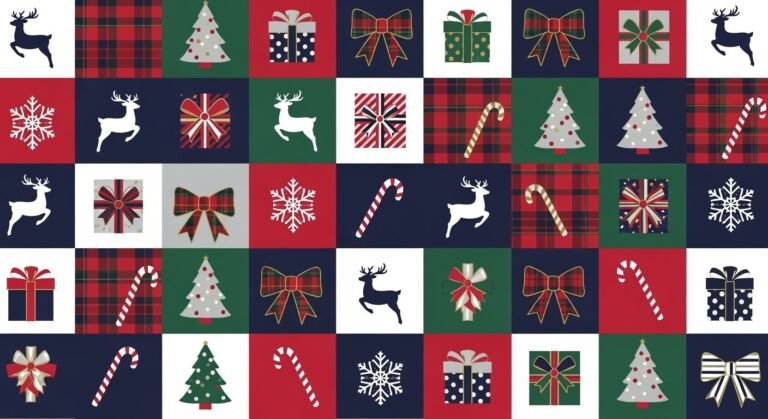 Preppy christmas background image