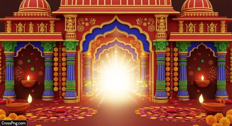 Preserve background for ganpati decoration image 3