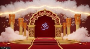 Preserve background for ganpati decoration image