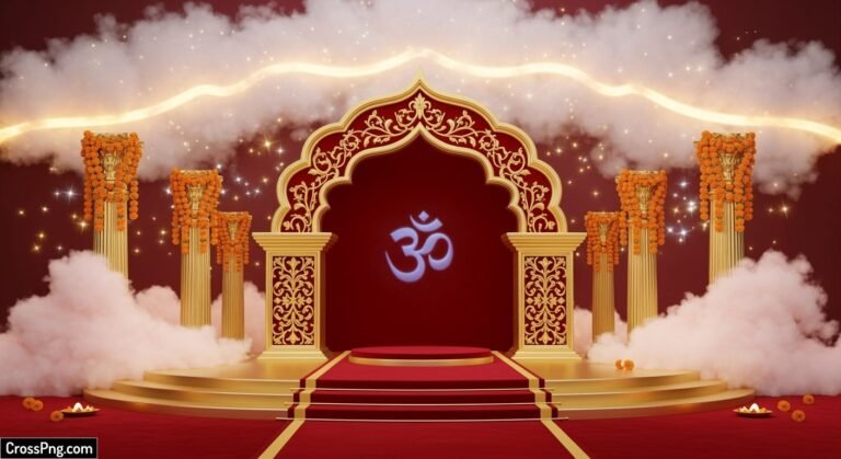 Preserve background for ganpati decoration image