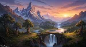 Preserve digital painting background hd image