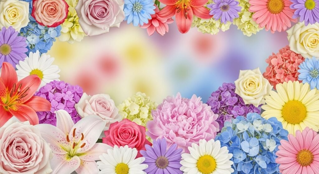 Pretty flower background image 4
