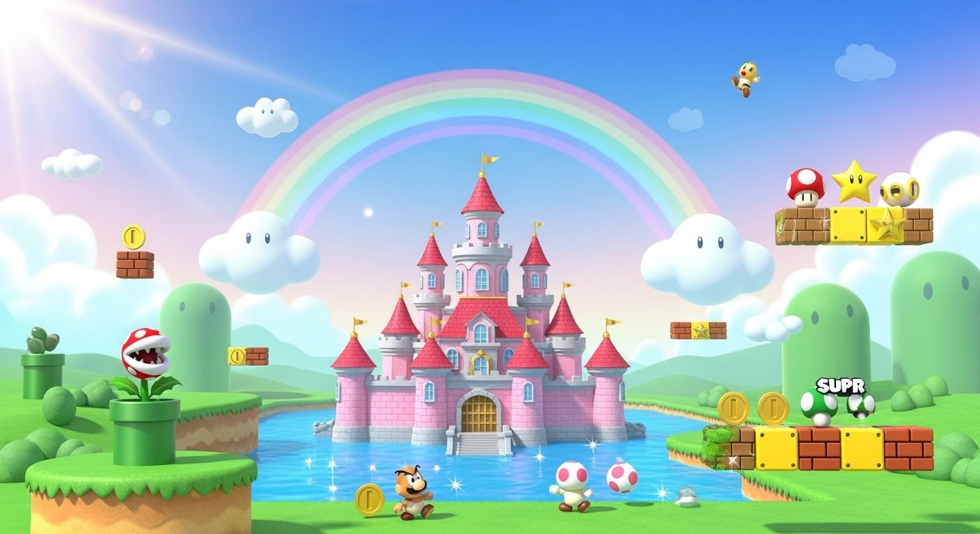 Princess peach background image 4