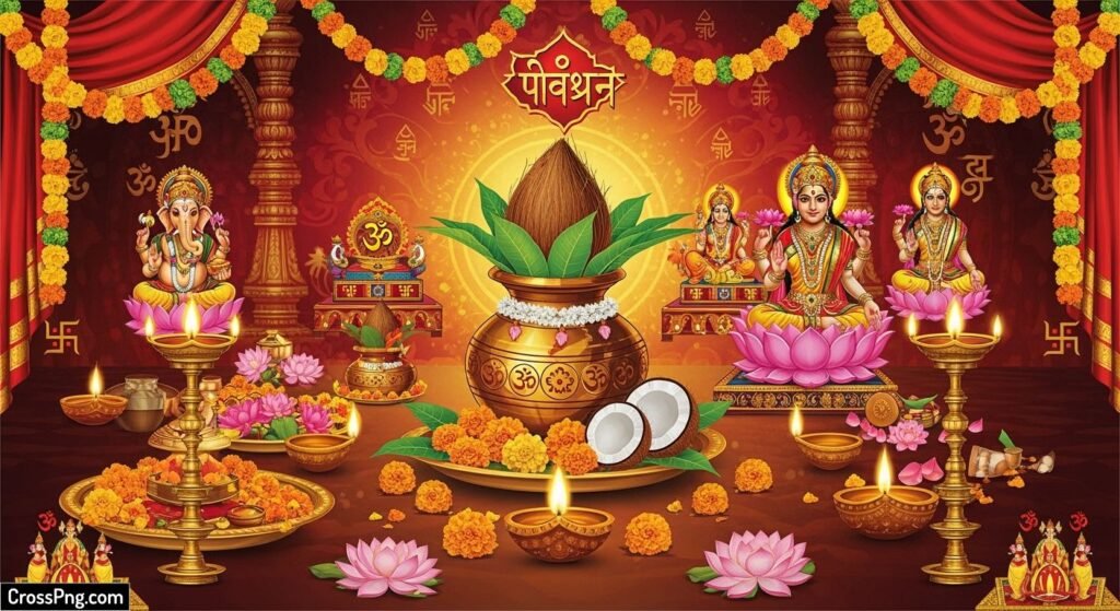 Puja banner background image