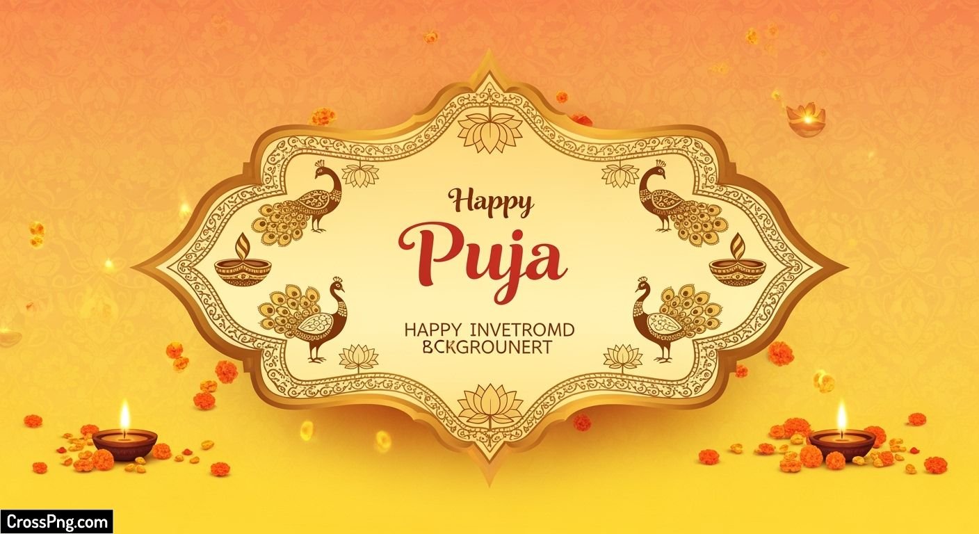Puja invitation card background image 3