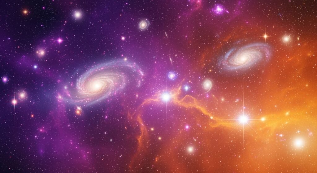 Purple and orange background image 3