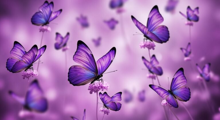 Purple butterfly background image