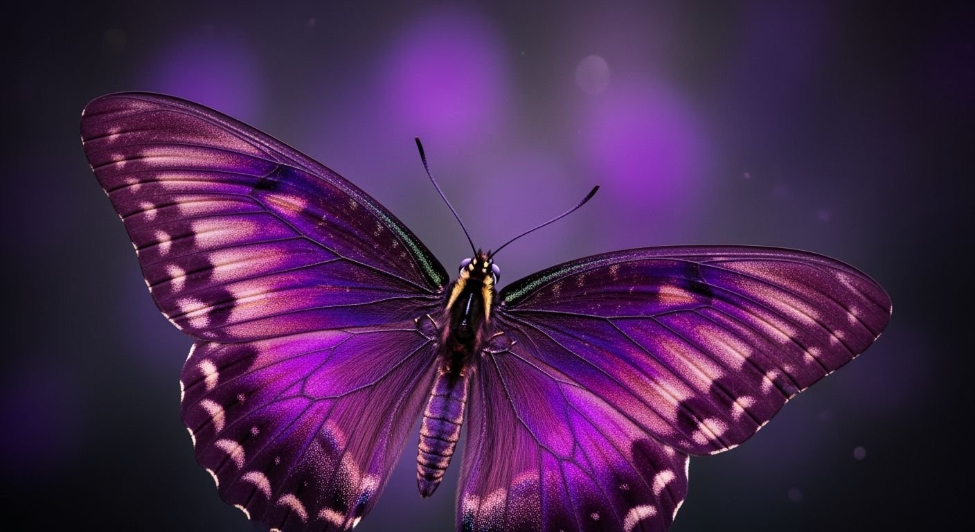 Purple butterfly background image 3