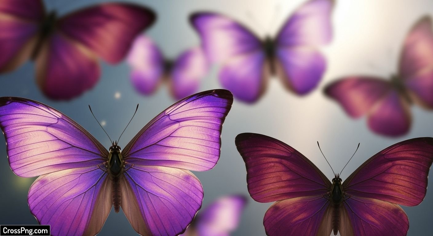 Purple butterfly background image