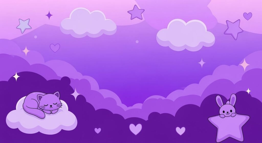 Purple cute background image