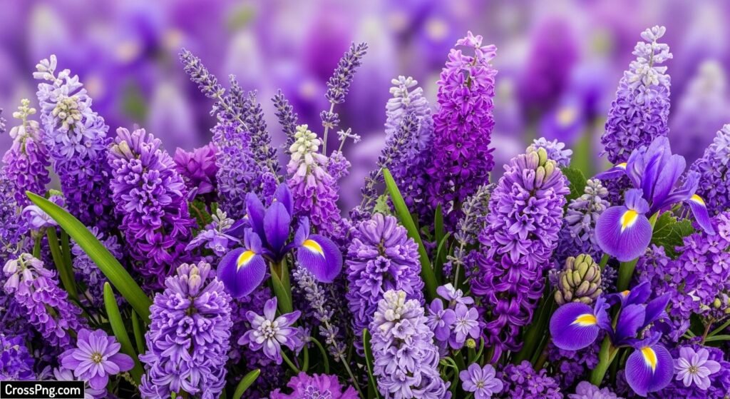 Purple floral background image