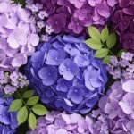 Purple floral background image 2