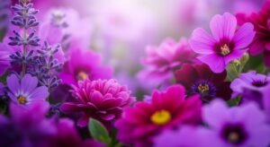 Purple flower background image