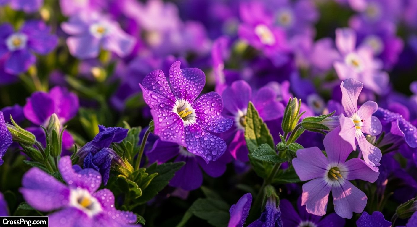 Purple flower background image 3