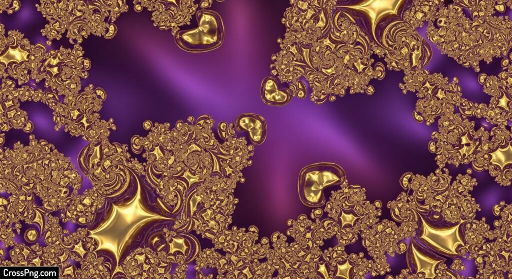 Purple gold background image 2
