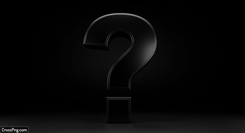 Question mark black background image