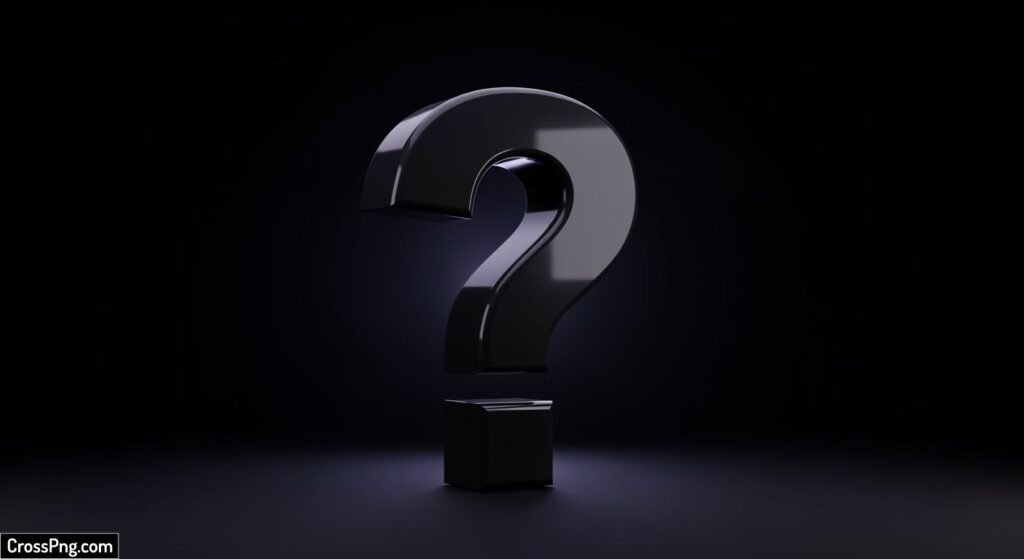 Question mark black background image