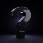 Question mark black background image
