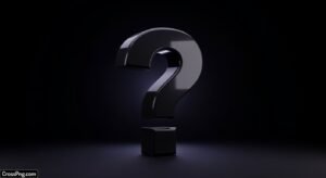 Question mark black background image