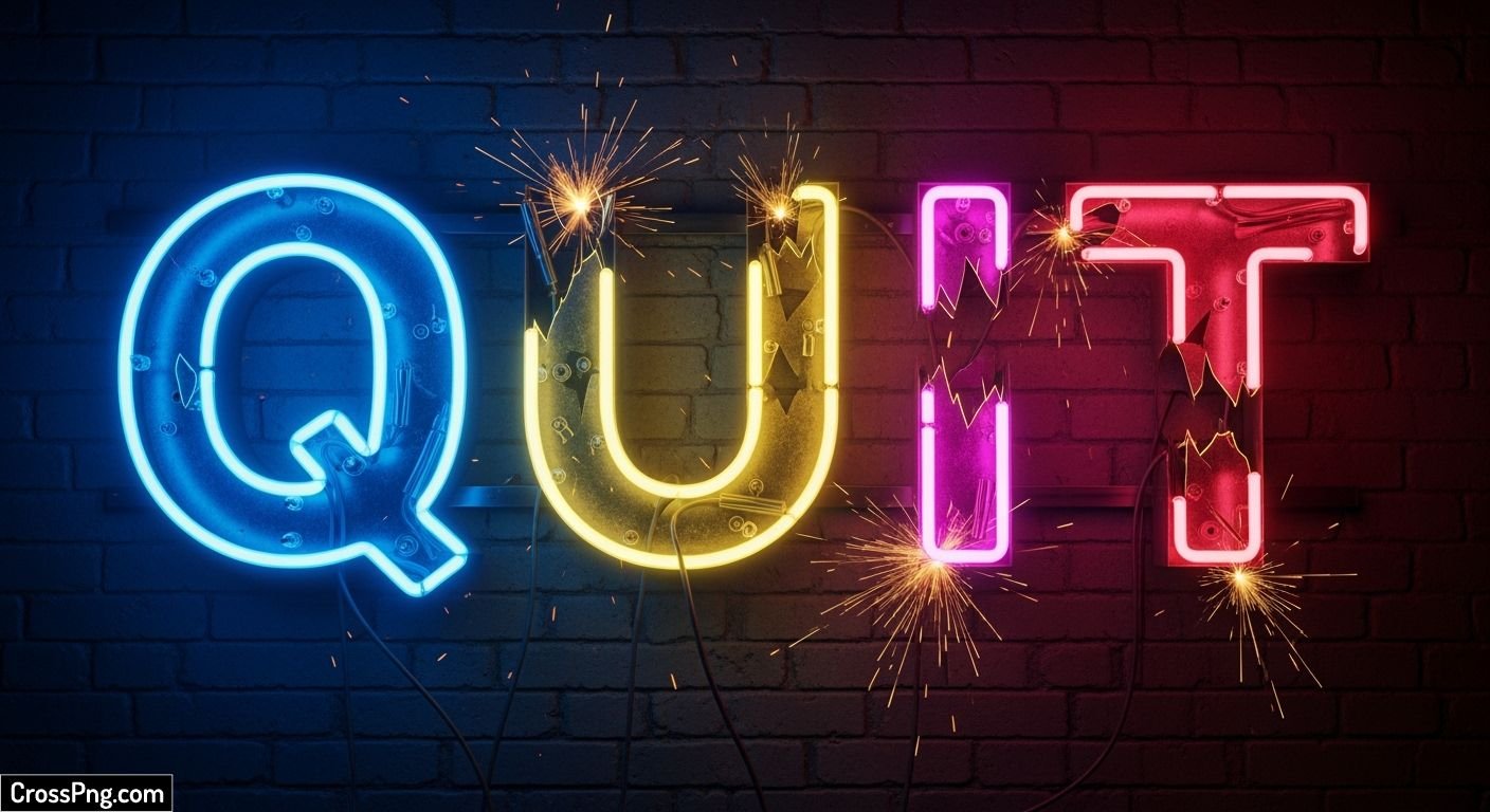 Quit picture image
