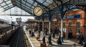 Railway station background image 2