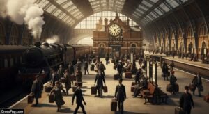 Railway station background image 3
