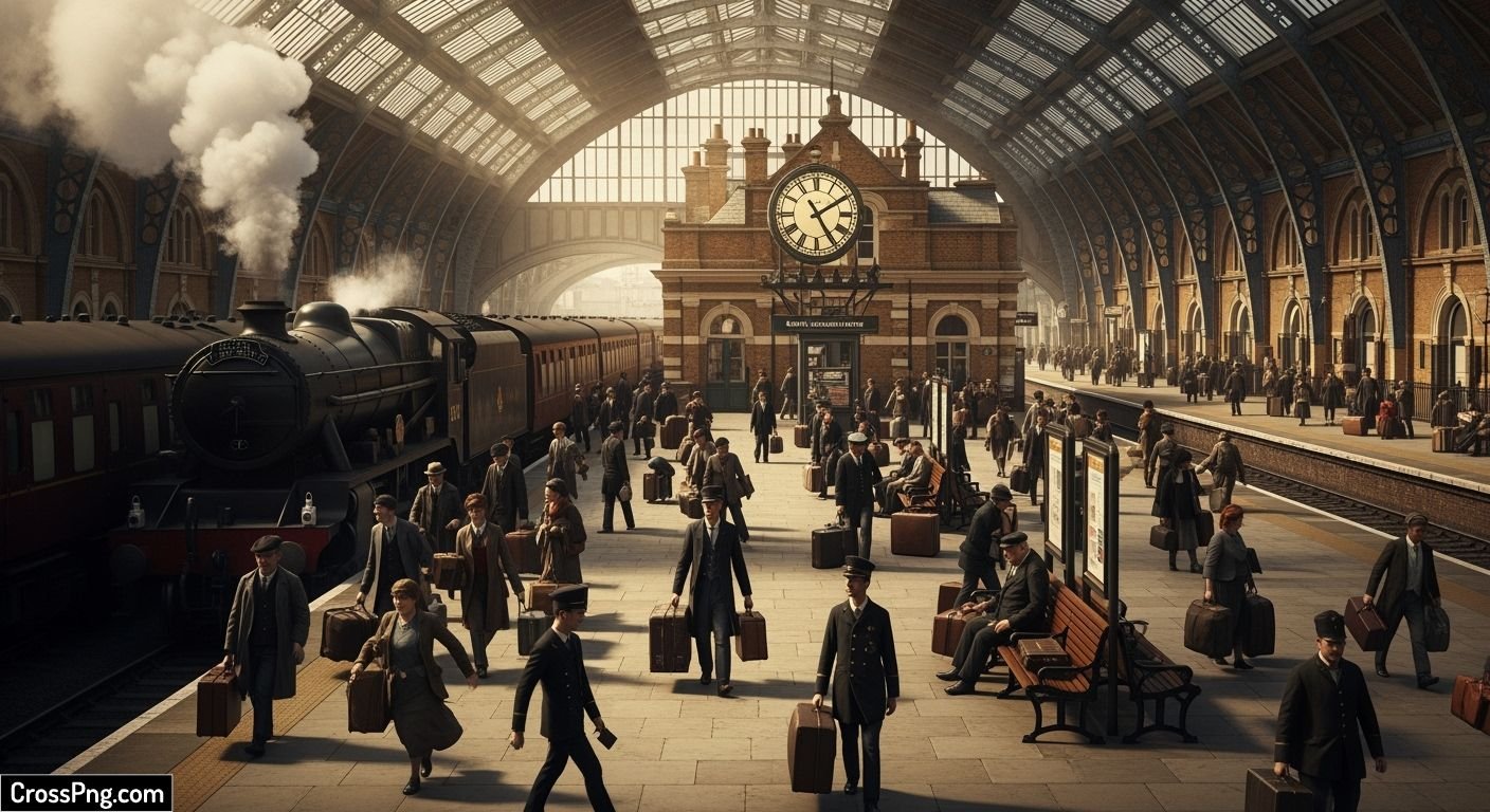 Railway station background image 3