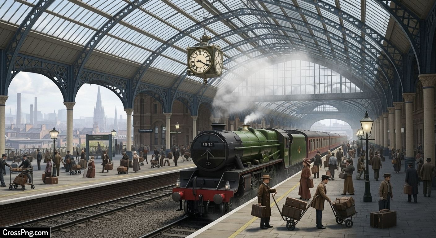 Railway station background image