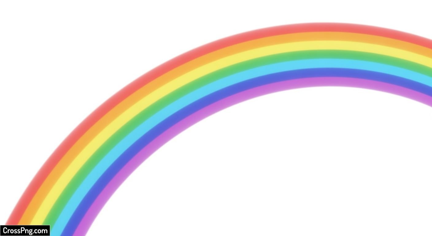 Rainbow on white background image