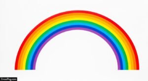 Rainbow white background image 2