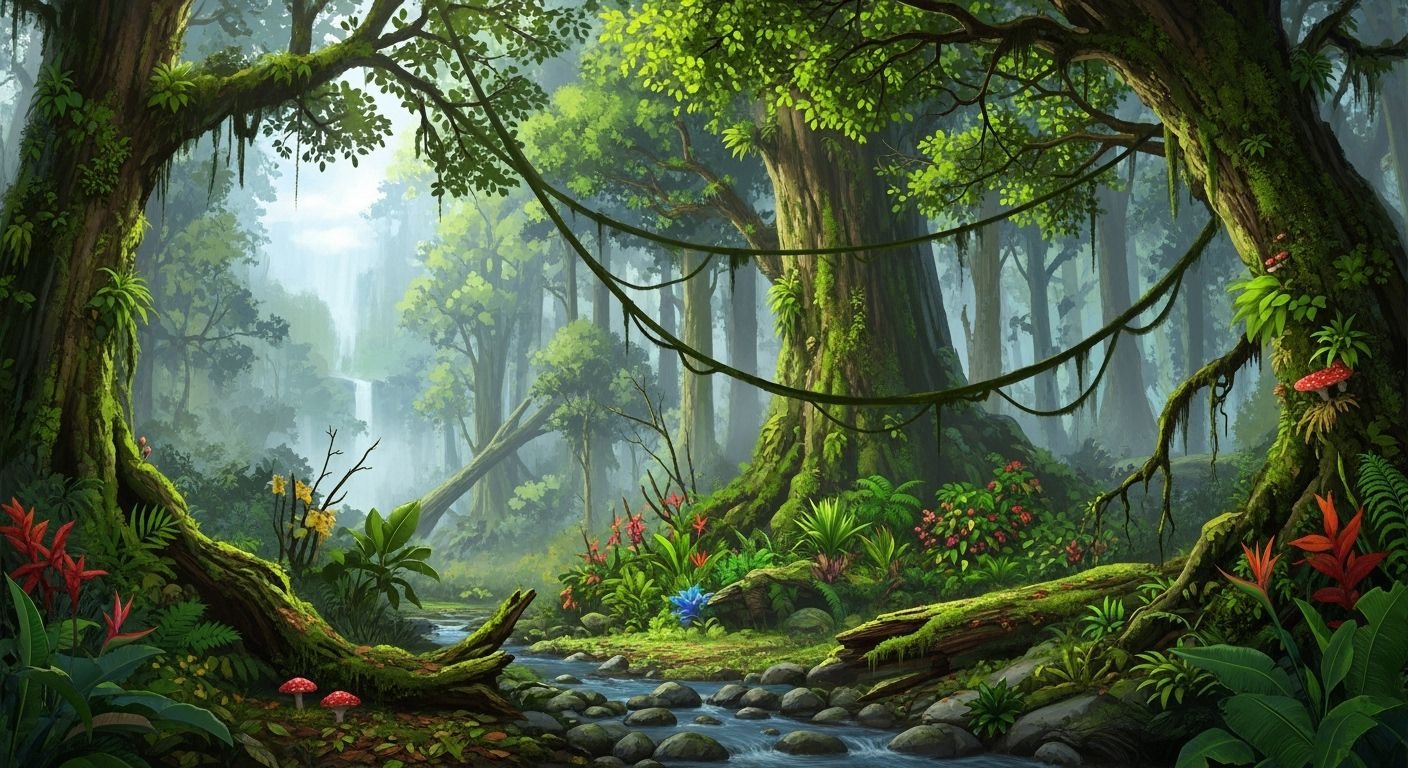 Rainforest background image