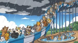 Raining cats and dogs slide image 2