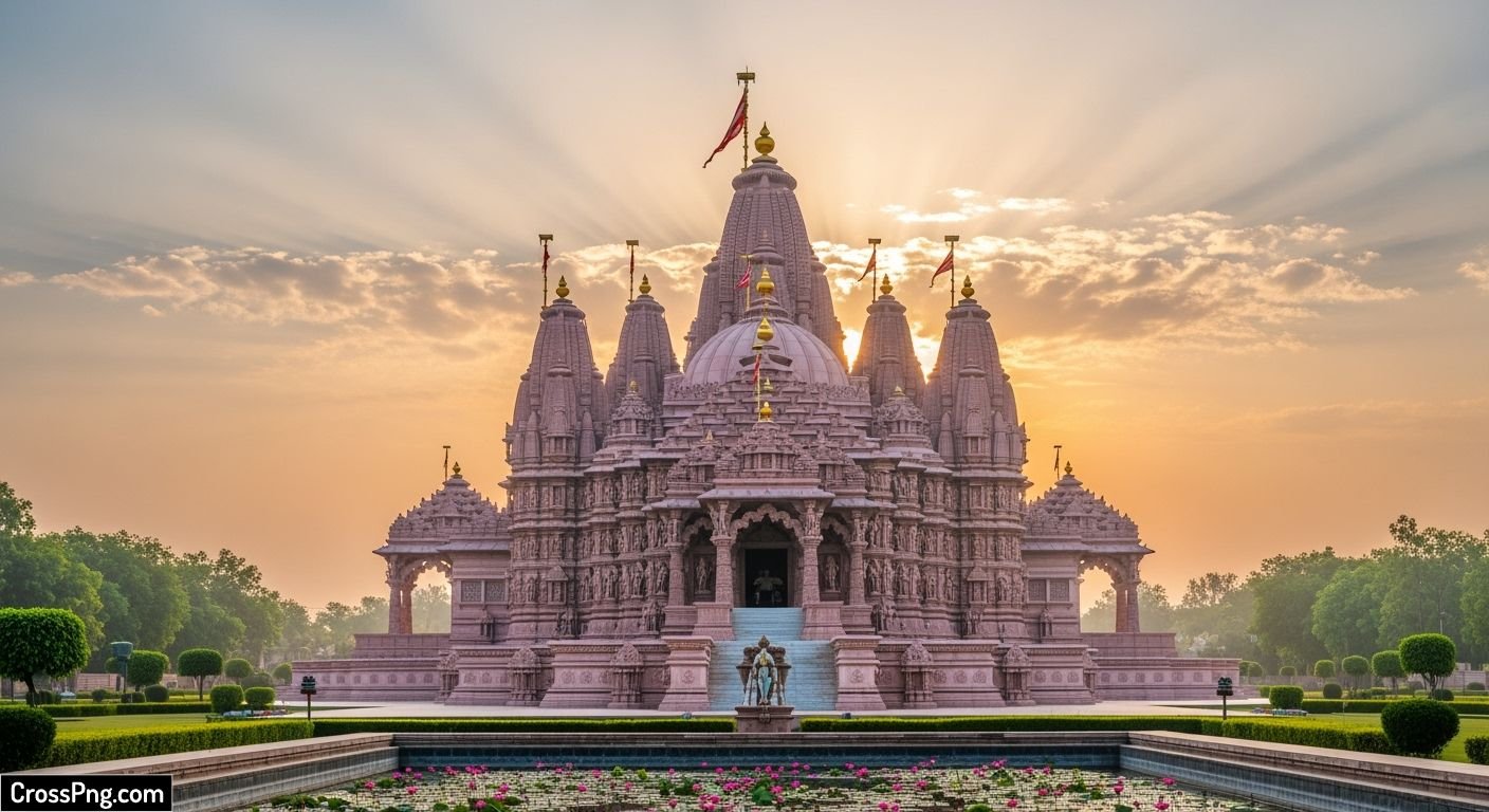 Ram mandir background hd image