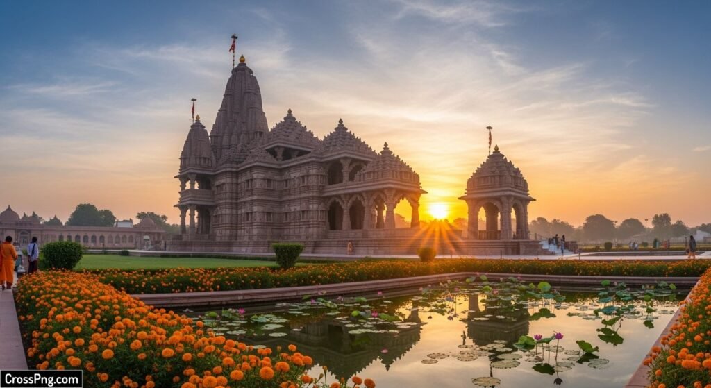Ram mandir background image