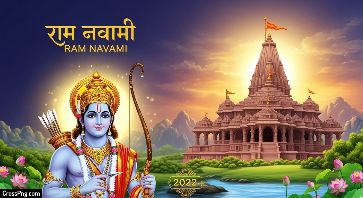 Ram navami banner background hd image 3