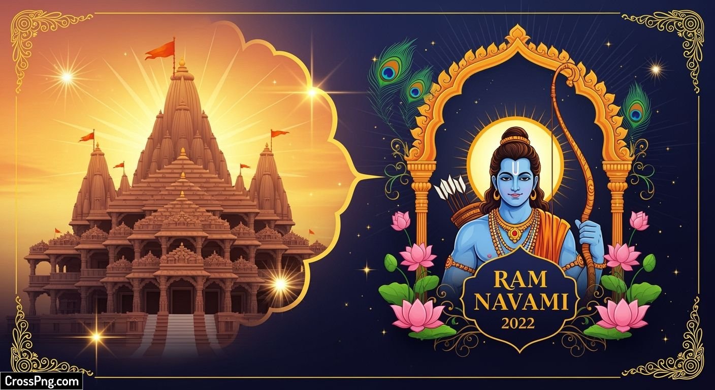 Ram navami banner background hd image